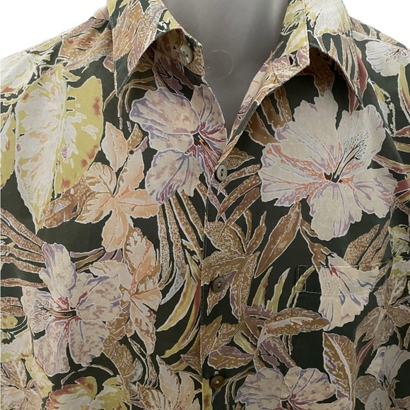 TORI RICHARD Aloha Hawaiian Tropical Collared Shirt Men S Small - Picture 2 of 5